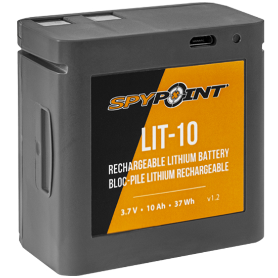 SPYPOINT LIT-10 RECHARGE LITHIUM BATTERY PACK - Hunting Electronics